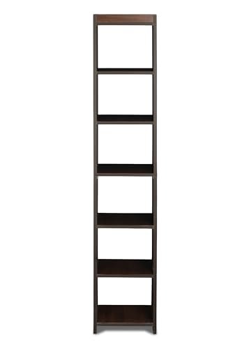 Image of SBF Furniture Tree Bookshelf Floor Standing Bookcase Free Standing Multipurpose Storage Rack for Books Magazines Organizer Showcase DIY (GHODO - Brown, GHODO)