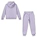 Watdotory Light Cartoon Corgi Youth Tracksuit with Kangaroo Pocket and Long Sleeve Hoodie 10-11Y for Outdoor Wear, Stretchy All-Day Comfort Purple