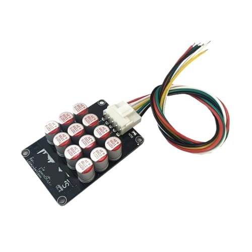 Ecualizador de Baterías Activo para Litio Lipo, NCM, LFP y LTO — Equilibrador Energético Bidireccional 3S-4S, 5A, con Cable de Silicona y Condensador (6-8S, 12-16S, 17-21S, 3-4S, 4-6S, 9-14S) miniatura 1