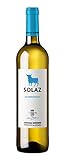 Solaz Vino blanco D.O. Tierra de Castilla Vino variedad uva 100% Chardonnay - 1 botella de 75 cl
