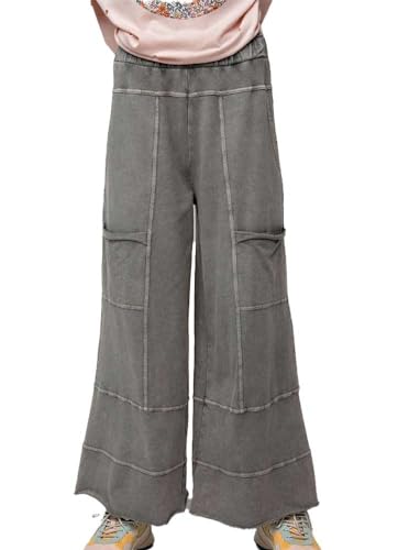 Easel Mineral Wash Knit Cargo Pants2