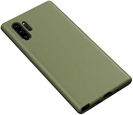 for Samsung Galaxy Note 10+ Case Lxlfcase Soft TPU Scratch Resistant Anti-Fingerprint Skin Silicone Protector Phone Cases Cover for Samsung Galaxy Note 10+ 5G (Army Green)