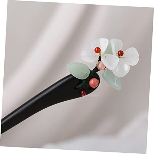 Épingle à cheveux rétro motif floral accessoire de coiffure chinois anti-glisse - 4