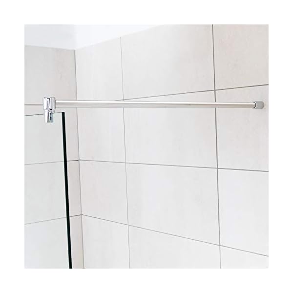 Stabilisierungsstange für Duschen, Stabilisator Duschwand, Stabilisationsstange Glas-Wand (100cm, Chrom) – Bild 7