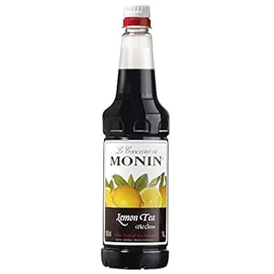 Monin Lemon Tea Flavored Syrup, 1 Ltr, Dark Brown