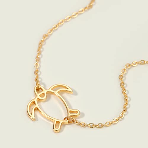 Image of MEVECCO Bracelet for Women 14K Gold Plated Dainty Chain Simple Jewelry Cute Handmade Minimalist for Her