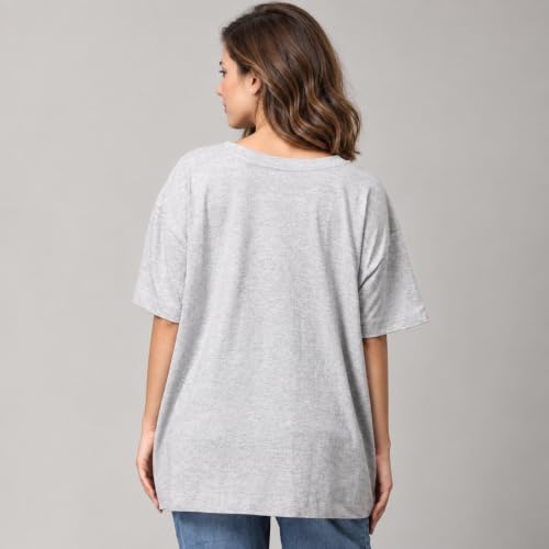 Image of The Mom Store Mom T-Shirt | Cotton | Pre and Post Pregnancy | Quirky Statements | Comfortable | Oversized