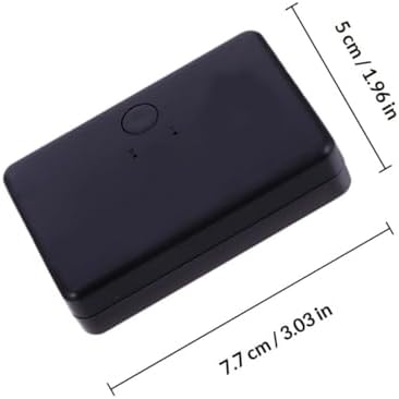 Angoily Rj45 2-Port Network Hub Easy Setup and Physical Isolation, Abs Material, Compact Design for Business Travel and Networking Applications - 1