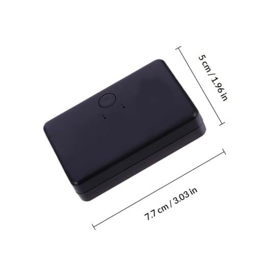 Angoily Rj45 2-Port Network Hub Easy Setup and Physical Isolation, Abs Material, Compact Design for Business Travel and Networking Applications