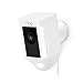Ring Spotlight Cam Wired par Amazon | Caméra de surveillance HD, projecteur LED, alarme, système audio bidirectionnel, Blanche | Essai gratuit de 30 jours à l'abonnement Ring Protect