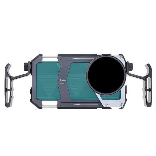 FocusFoto Universal Phone Cage with 67mm Variable Fader ND Filter, Smartphone Video Rig Kit with Dual Handles, Handheld Filmmaking Vlogging Case Stabilizer for Videomaker