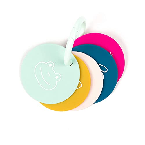 Image of Bella Tunno Teething Flashcards - Soft & Easy Grip Baby Teether and Baby Teething Toys to Help Soothe Gums & Promote Learning Non-Toxic, BPA Free Silicone Teether, Party Animals