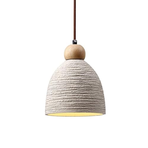 COSRUB Lámpara colgante de cemento de estilo japonés, estilo nórdico, for dormitorio, mesita de noche, altura ajustable for sala de estar y comedor.