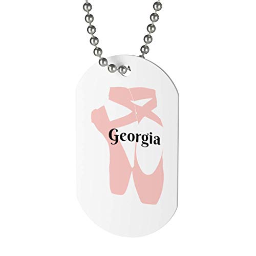 Custom Ballet Shoes Name Pendant Necklace Bridal Party