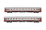 Rivarossi HR4355 FS 2-Einheiten-Paket UIC-Z1 umgebautes Frecciabianca-Lebermodell der 2. Klasse Eisenbahnfahrzeuge – Reisebusse