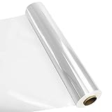 Yotelab Cellophane Wrap Roll,Cellophane Roll,31.5in x 200ft Clear Plastic Wrapping Paper To Wrap Gif