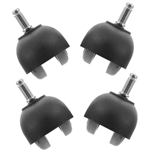 Gadpiparty 4 pièces Roues de Chaise de Bureau Nylon Petites Roulettes Robustes pour Fauteuil et Mobilier Légères et Faciles à Installer Remplacement pour Fauteuils de Bureau