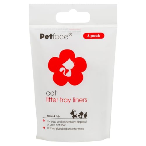 Petface Cat Litter Tray Liners, White (Pack of 6)