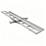 Portamotos con Capacidad para 400 Libras, portabicicletas de Aluminio Resistente Enganche Remolque rampa Carga 73 Pulgadas, Correas y estabilizador, Scooter Moto Cross Coche o camión