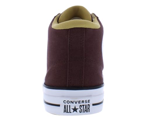 Image of Converse Unisex Chuck Taylor All Star Malden Street Mid High Canvas Sneaker - Lace up Closure Style - Dark Brown 12.5