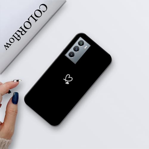 Image of COLORflow Back Cover Compatible with iQOO 9 SE 5G | Cute Korean Hearts Customized Back Cover Compatible with iQOO 9 SE 5G