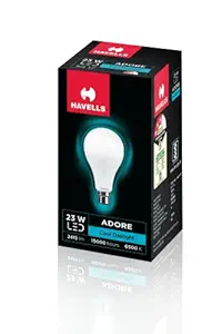 Havells 23W LED B22 Cool Day Light Bulb|Energy Efficient|Ultra Durable|Eco Friendly|BIS Approved|Upto 4KV Surge Protection|Made in India|Pack of 1