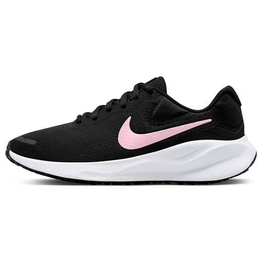 Nike Revolution 7, Sneaker Donna, Black Med Soft Pink White, 38 EU