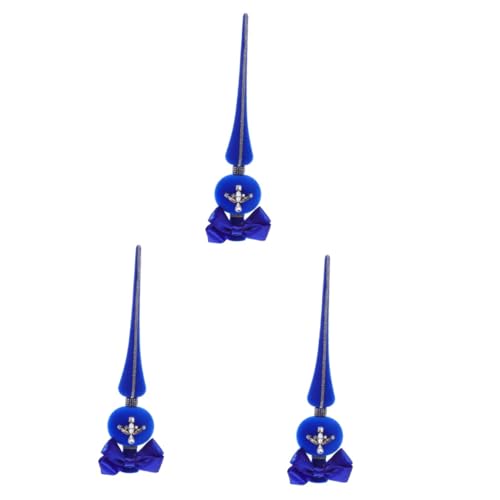 Remate del árbol de Navidad PRETYZOOM decoración del hogar con estrellas de pedrería 2