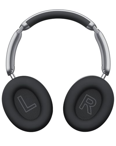 Image of Wentronic Y04 Bluetooth 5.3 Wireless Over-Ear Headphones with Active Noise Cancelling & Hi-Res Sound, 48H Playtime, Soft Comfort Earcups - Travel, Office & Home - iOS, Android & PC -Grey
