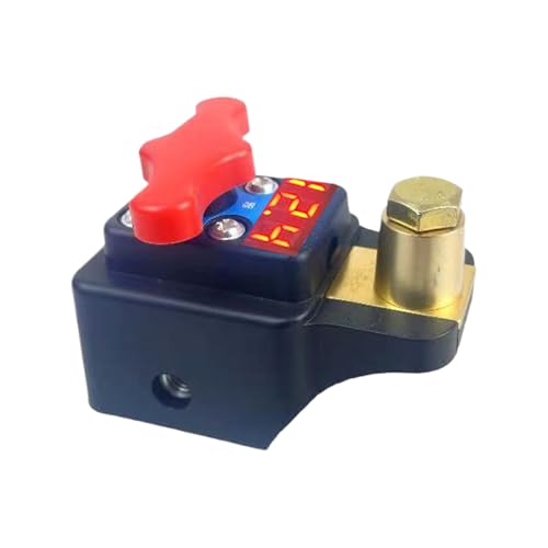 Doiyislem Desconectador De Batería De Coche - Interruptores Aisladores De Energía 12V-24V Con Pantalla Digital | Aislador De Batería De Coche | Para Aparcamiento Prolongado, Conducción Corta