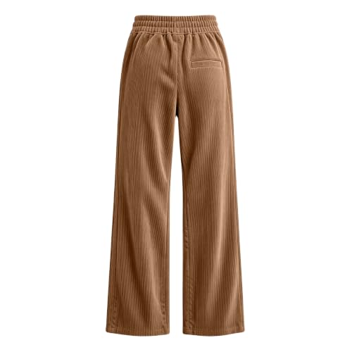 ENCURKUS Wide Leg Corduroy Pants Women Relaxed Fit Business Casual Trousers - image 3