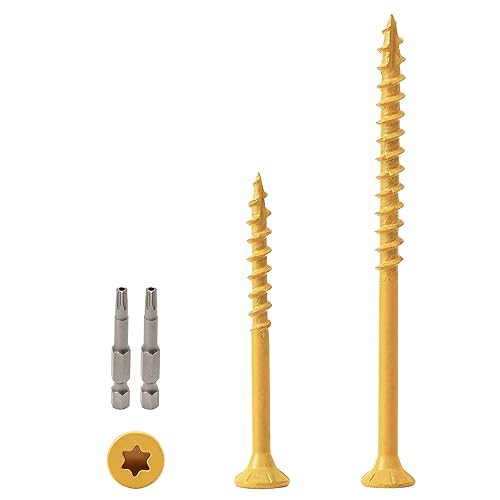 Image of LIONMAX Wood Screws Assortment Kits 300PCS, Deck Screws 2 Size