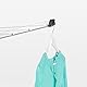 Brabantia - Lift-O-Matic drehbaren Wäschespinne - Reibungsloses Drehungen - UV-beständige Wäscheleine, 50 m - Kein Durchhängen - Auch für Kleiderbügel - Metallic Grey- ø 295 cm