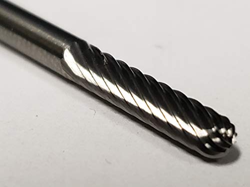 Fresa Alfa Tools B71254 Carburo 1/8 pulg cabeza y vástago miniatura 2
