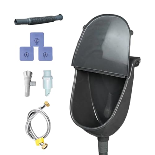 Orinal de garaje de pared con tapa para hombres en casa