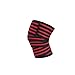Élastique Respirant Genou soulagement de la Douleur Sangles de Soutien Wraps Gym Squat Levage Genouillère Magique Autocollant de Compression Bandage Manches Noir-Rouge