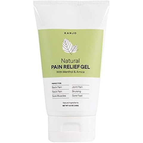 Kanjo Natural Pain Relief Gel | Fast Acting & Cooling Relief Gel w/Menthol & Arnica | Soothing Relief for Back & Neck, Joints & Muscles Cover
