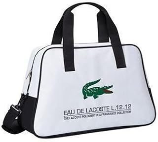 Lacoste Bolsa de deporte, bolsa de viaje, color blanco
