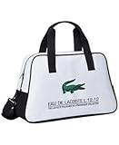  Lacoste Bolsa de deporte, bolsa de viaje, color blanco