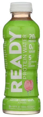 COME READY Cotton Candy Grape Protein Water, 16.9 FZ