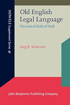Old English Legal Language book cover