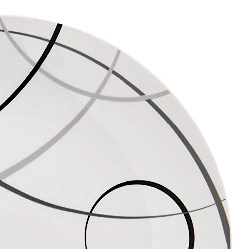 Studio Nova Porcelain 18-Piece Dinnerware Set, Service For 6, Circles #TOP5
