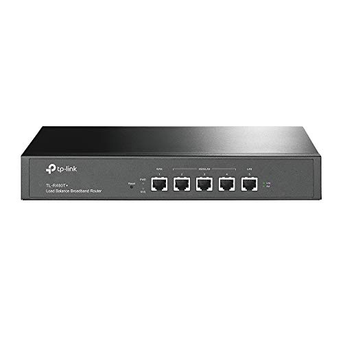 TP-Link TL-R480T+, Single USB2.0 Port MFP and Storage Server, Colore Nero, Rack Mountable / Desktop