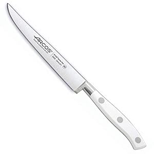 Arcos Serie Riviera Blanc – steakmes – lemmet van nitrum gesmeed roestvrij staal 130 mm – handgreep polyoxymethyleen (POM) kleur wit