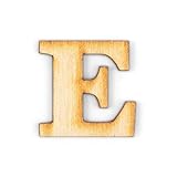 Letters Yard 4-Inch Decorative Wooden Letter E - Alphabet Letter for DIY Wall Signs, Table & Shelf Decorations