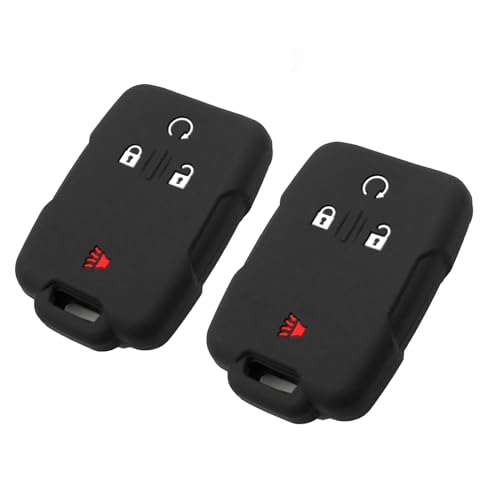 Coque de clé en silicone Chevrolet Tahoe GMC Sierra étui protection clé voiture Buick