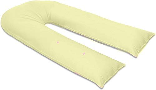 U Shaped Pillowcase Cover Pregnancy Maternity Nursing Full Body Pillowcase Cover (Pink, 9FT U Pillowcase Cover Only)