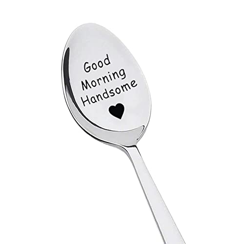 Regalos de cumpleaños de aniversario para marido, novio de esposa, novia, buenos días, cuchara bonita para papá, hijo, hermano, tío, regalos de Navidad para hombres, niños, café, té, helado, amantes