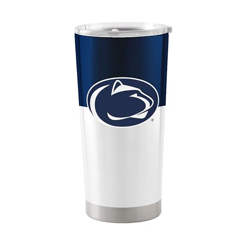 Image of Logo Brands 20 oz Powder Coat Tumbler- Insulated Tumbler with Lid for Water, Iced Tea or Coffee, Smoothie and More