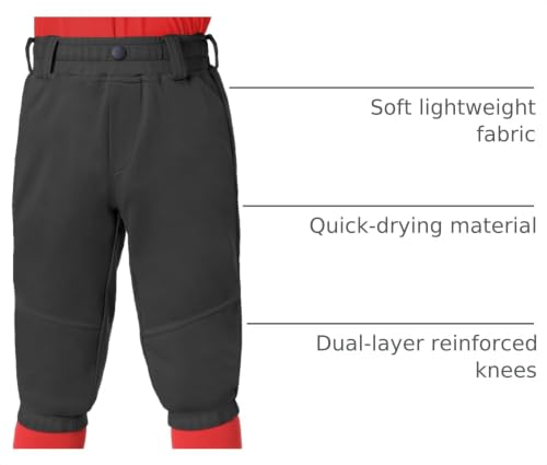 Image of MIVEI 2T 3T 4T 5T to 16Years Toddler Baseball Pants Youth Boys Tball Pants